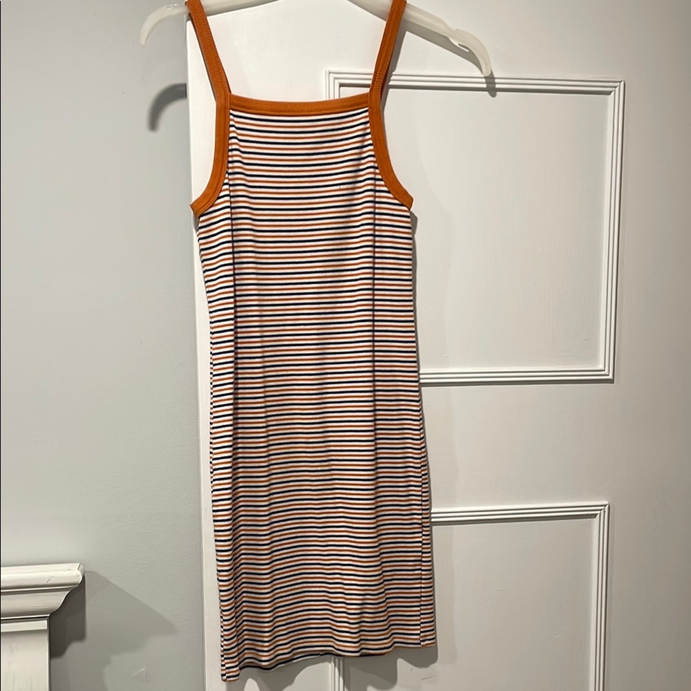Forever 21 Orange and Blue Striped dress